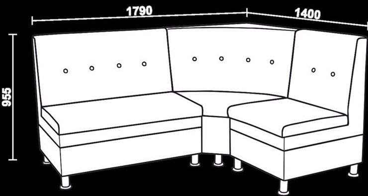 Угловой кухонный диван Нео КМ-05 ДУ в Ульяновске - изображение 2